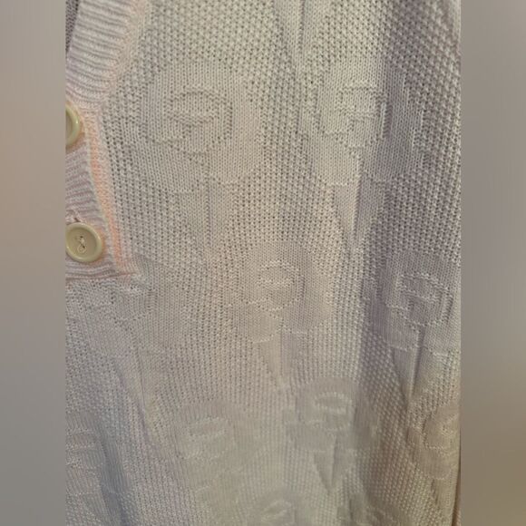 Rose 🌹 rose pattern 80s sweater top - Picture 2 of 9